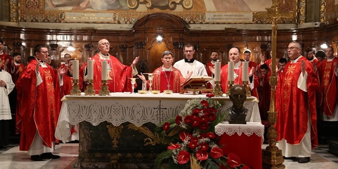 Proslava bl. Alojzija Stepinca u Hrvatskoj crkvi sv. Jeronima u Rimu